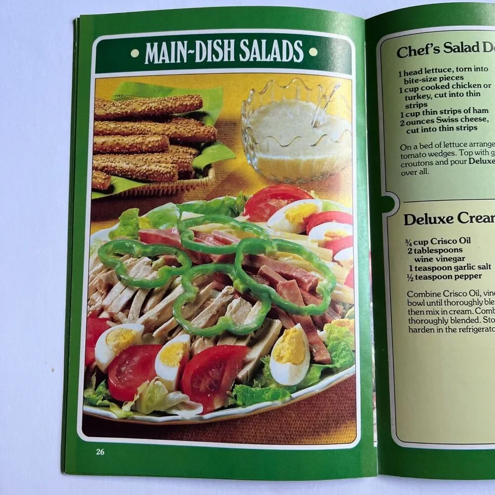 Vintage 1979 Cookbook Crisco Oil Salad Lovers Cookbook Paperback